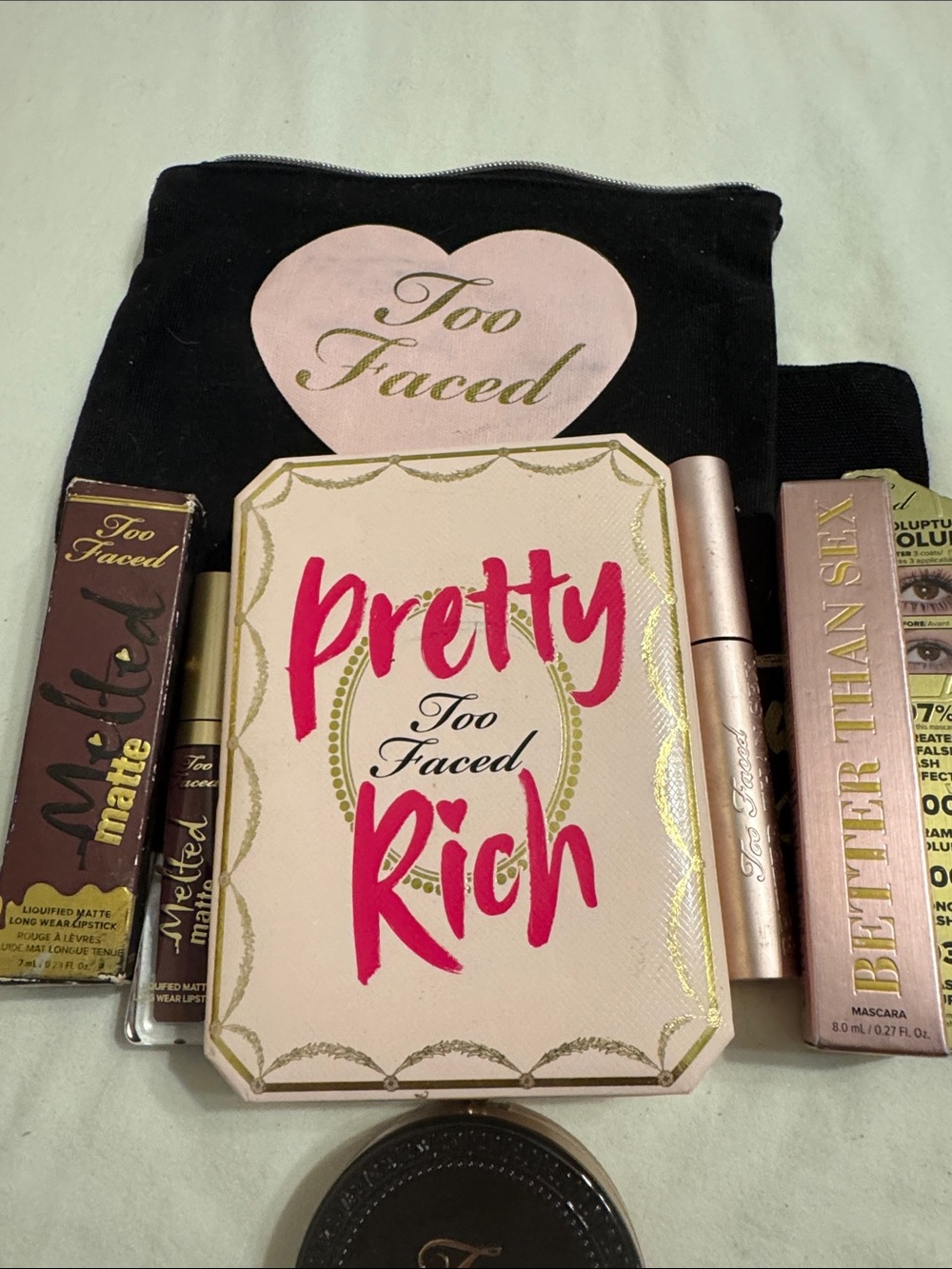 Too Faced Pretty Rich Eyeshadow Palette with Pink and Gold Accents